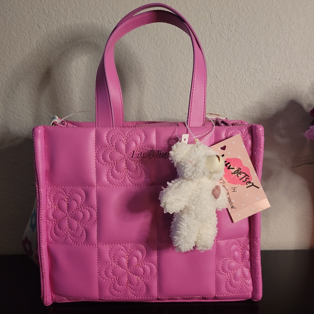 Betsey Johnson  Pink Tote Bag - Picture 2 of 11